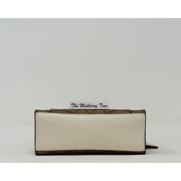 COACH PEPPER Mini Crossbody Signature Canvas Snakeskin Leather C7227 NWT $378 - Picture 6 of 16